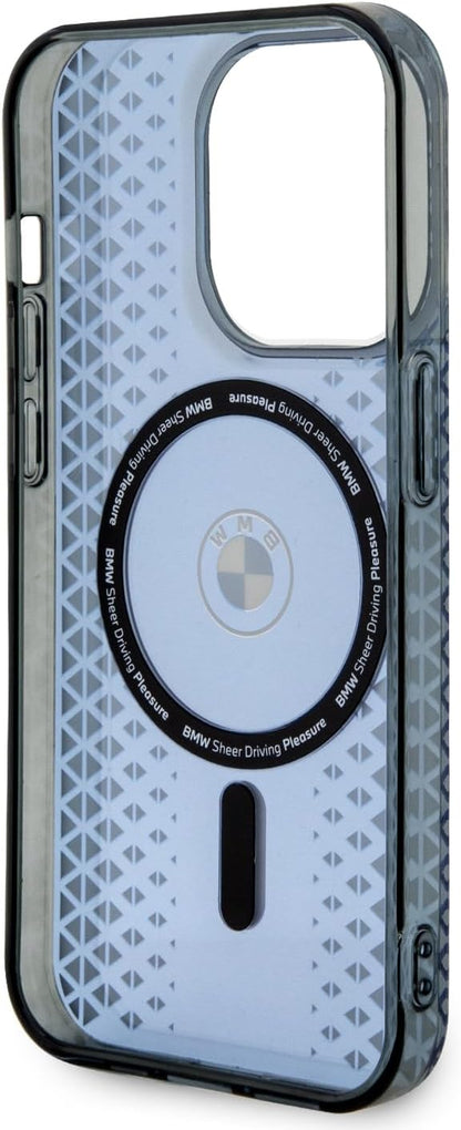BMW iPhone 15 Pro MagSafe Hard Case - Signature IML Track - Blue