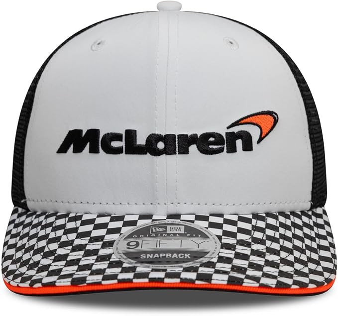 Mclaren Checkered Visor White 2025-Fanwear