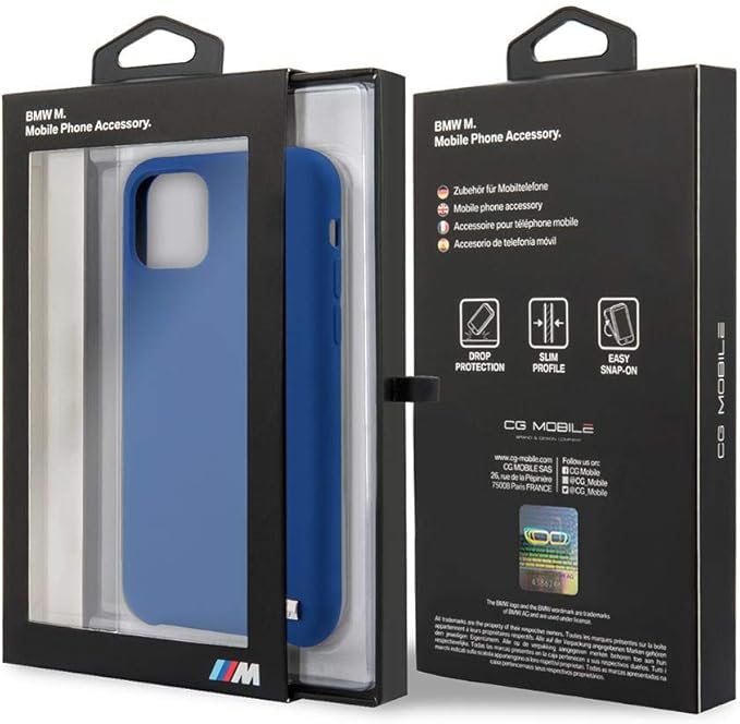 BMW iPhone 11 Pro Max Silicone Case - M Series - Blue