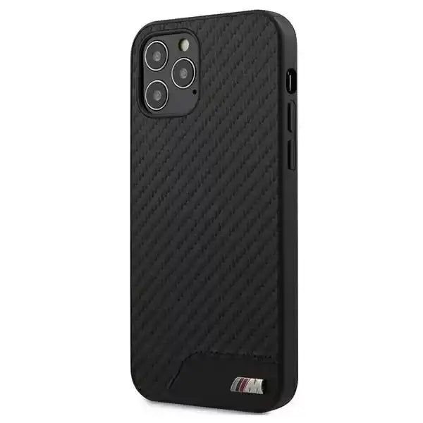 BMW iPhone 12 Pro Max Case - M Collection Carbon Finish - Black