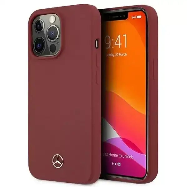 Mercedes-Benz iPhone 13 Pro Max Hard Case - Silicone - Red