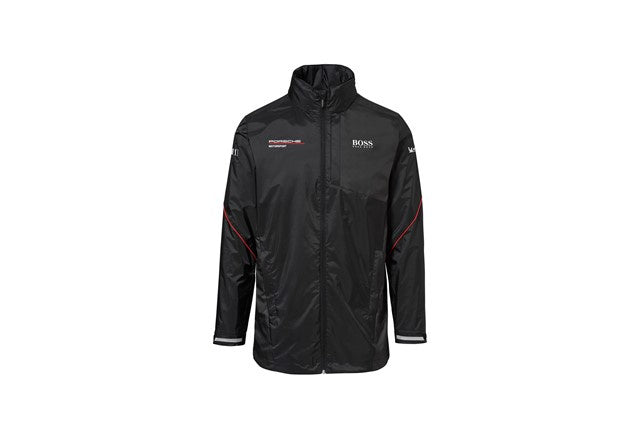 Porsche Team Rain Jacket Black 2024-RP Teamwear