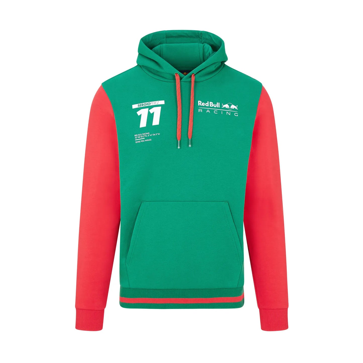 Am Red Bull Racing Sergio Perez Hooded Sweat Green 2021-Fanwear