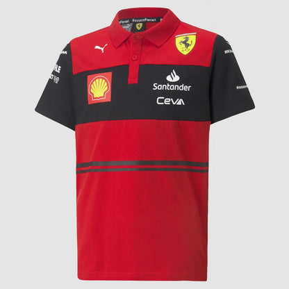 Scuderia Ferrari Kids Team Polo Red 2022-RP Teamwear