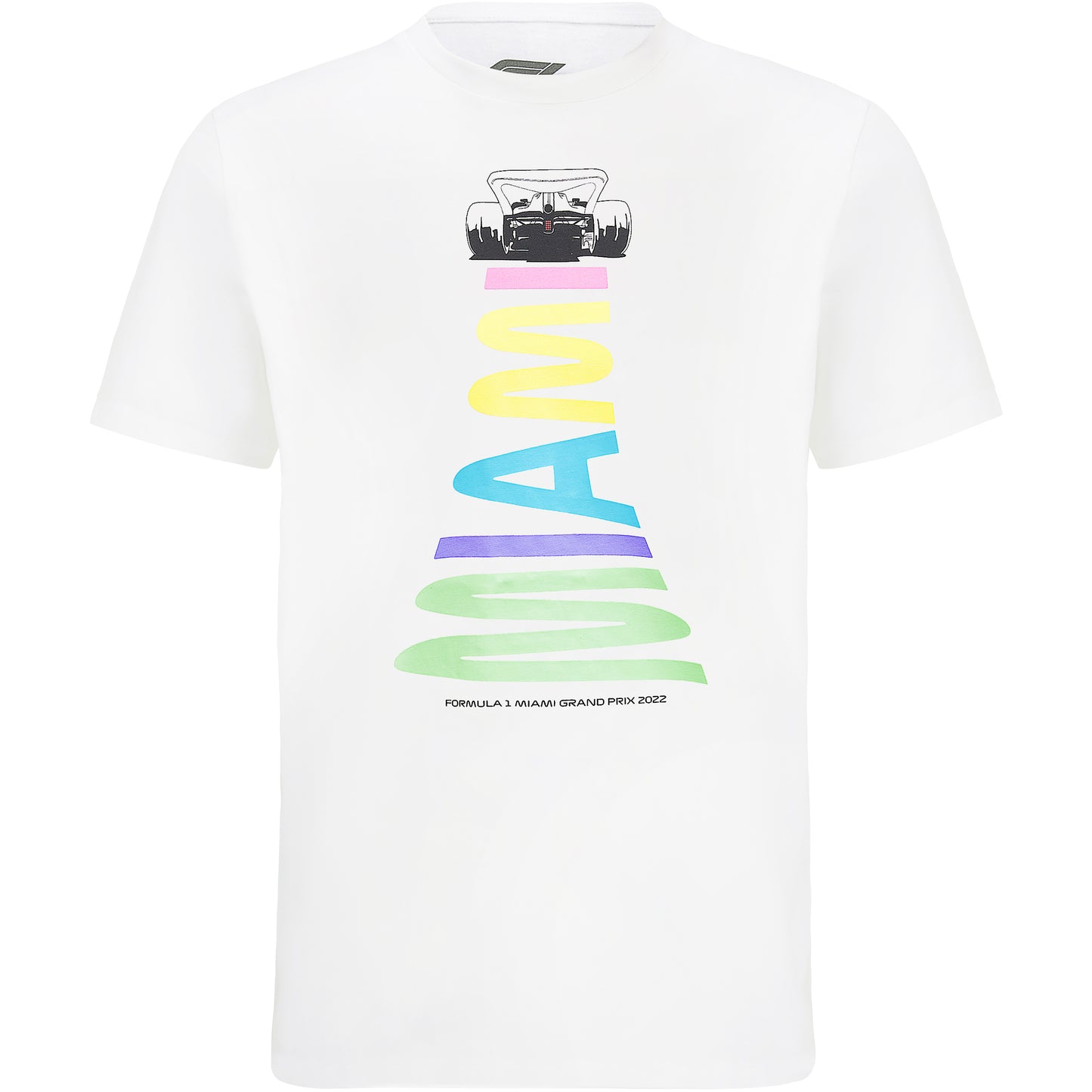 F1 Miami Men's Graphic T-Shirt White-Fanwear
