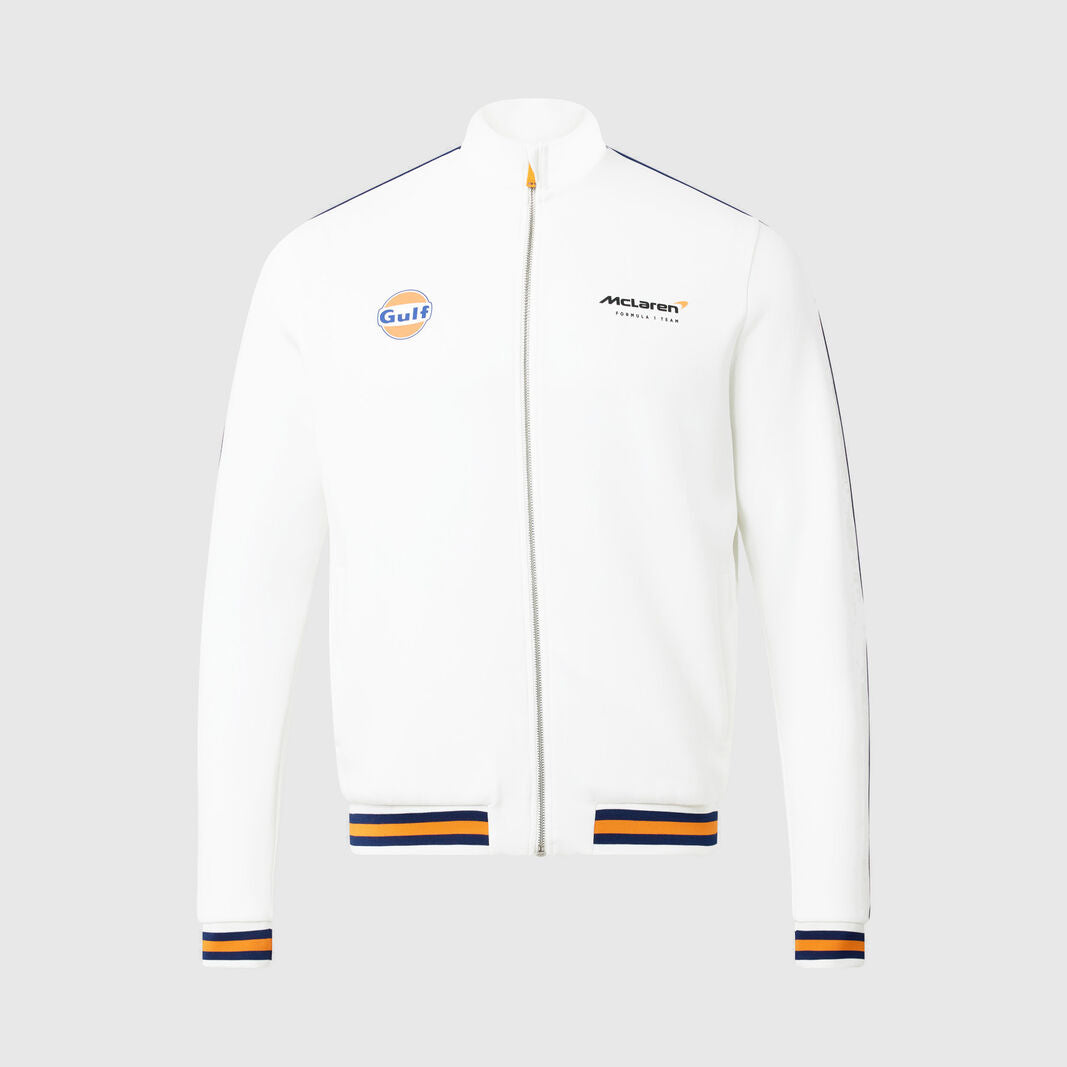 Mclaren Men's Gulf Track Jacket White 2022-Fanwear