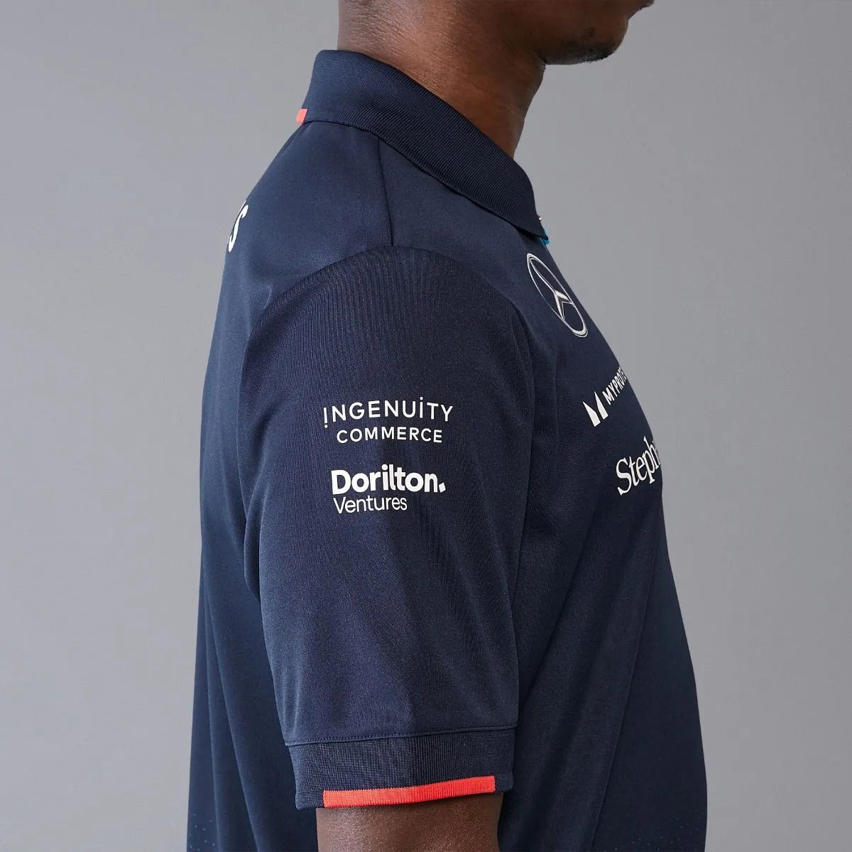 Williams Racing Men's Team Polo Navy 2024-RP Teamwear