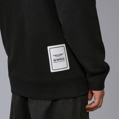 Aston Martin F1 Logo Hoodie Black 2024-Fanwear