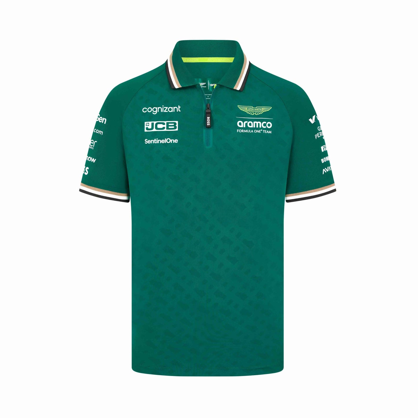 Aston Martin F1 Men's Team Polo Green 2024-RP Teamwear