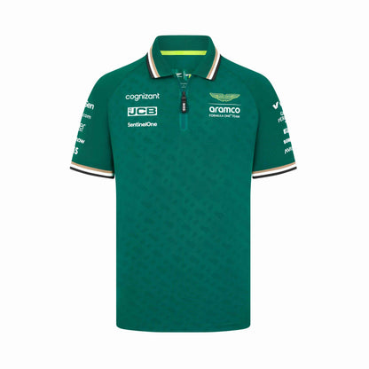 Aston Martin F1 Men's Team Polo Green 2024-RP Teamwear