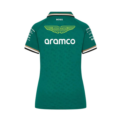 Aston Martin F1 Women's Team Polo Green 2024-RP Teamwear
