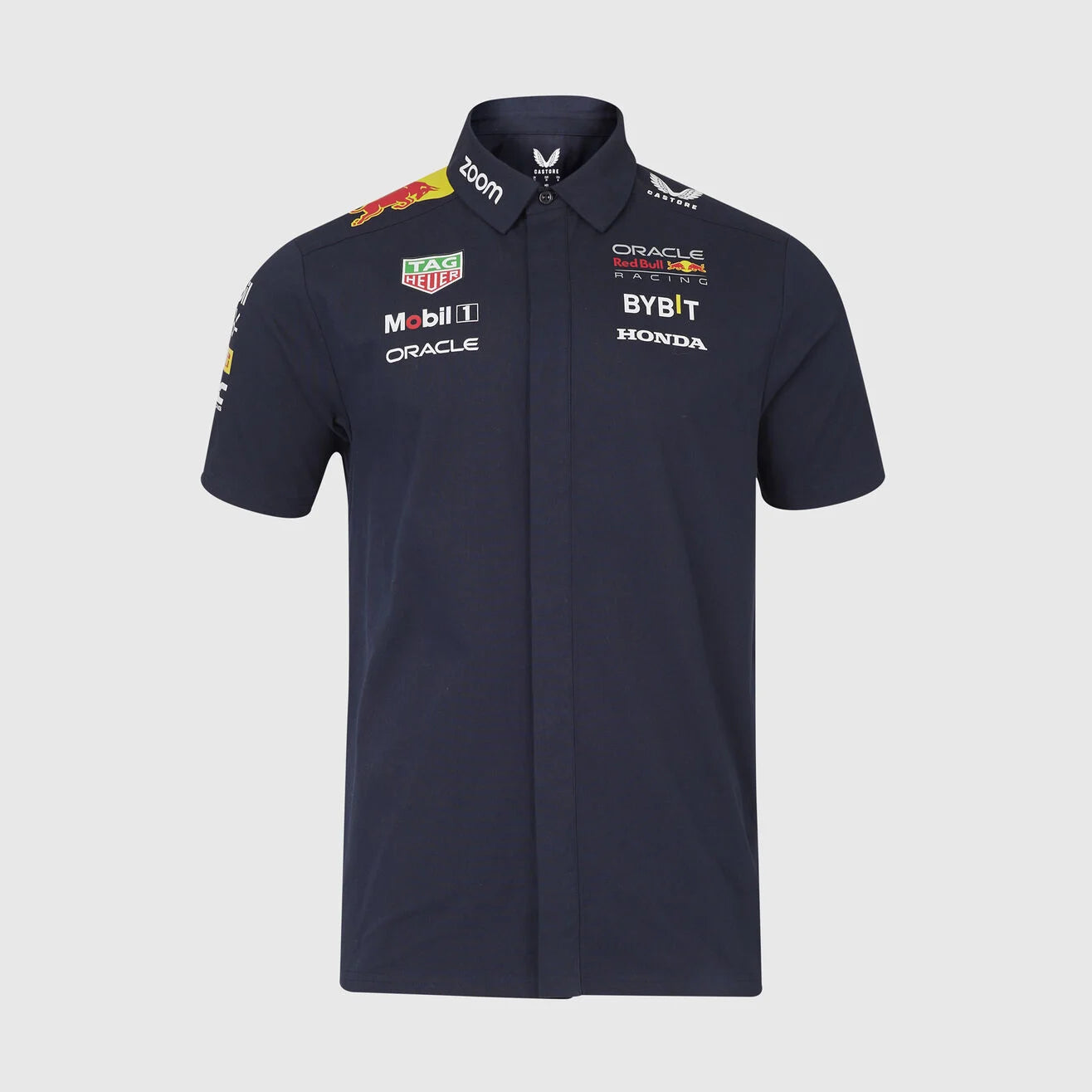 Red Bull Racing Men's Stretch Snap Buttoned Shirt 2024-RP Teamwear