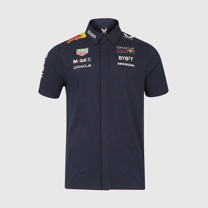Red Bull Racing Men's Stretch Snap Buttoned Shirt 2024-RP Teamwear