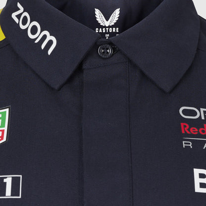 Red Bull Racing Men's Stretch Snap Buttoned Shirt 2024-RP Teamwear
