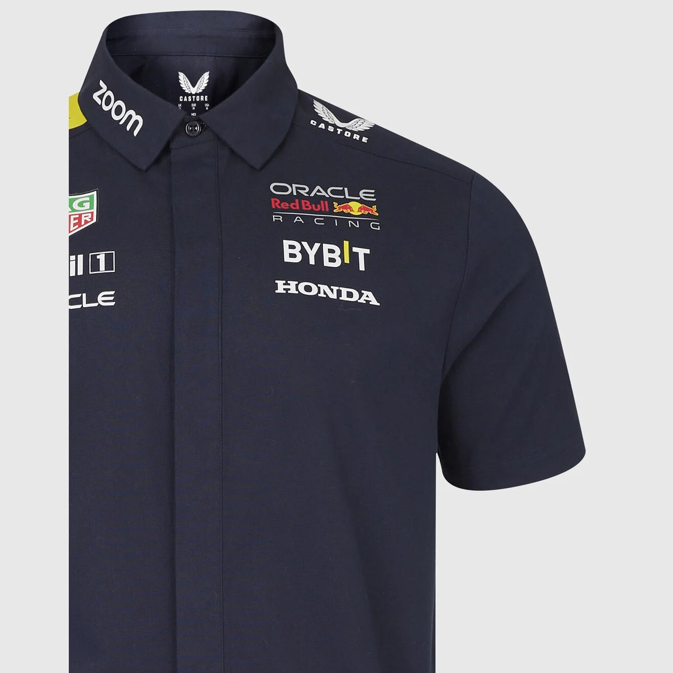 Red Bull Racing Men's Stretch Snap Buttoned Shirt 2024-RP Teamwear