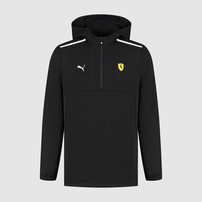 Scuderia Ferrari Men's 1/4 Zip Hoodie Black 2026 - Fanwear