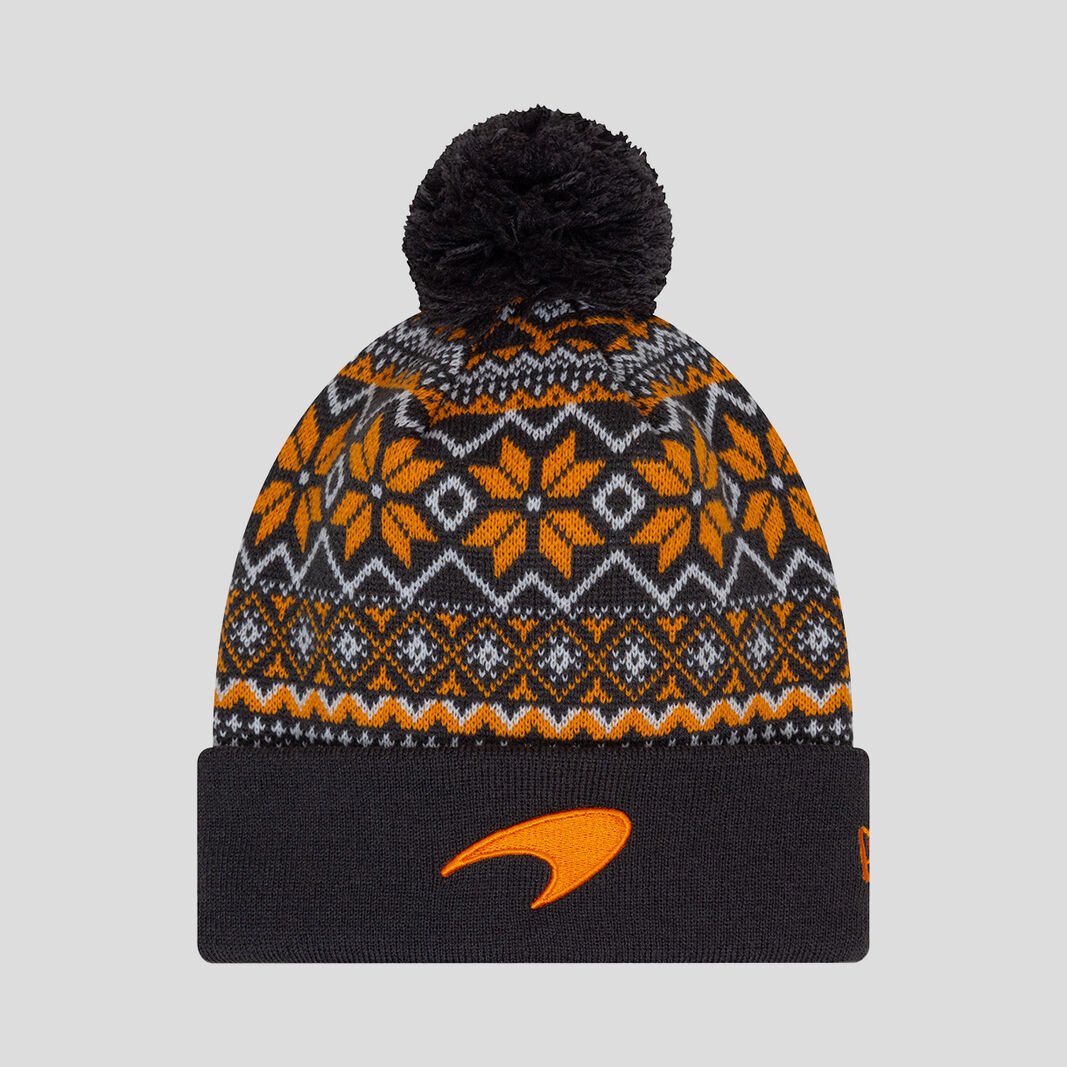 Mclaren Xmas Cuff Bobble Beanie Antpap 2024-Fanwear