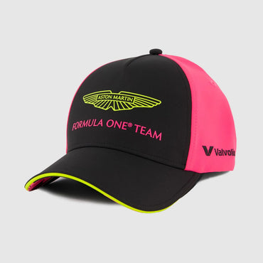 Aston Martin F1 Team Special Edition Vegas Cap Unisex Flouro Pink Black 2025 - Rp Teamwear