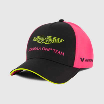 Aston Martin F1 Team Special Edition Vegas Cap Unisex Flouro Pink Black 2025 - Rp Teamwear