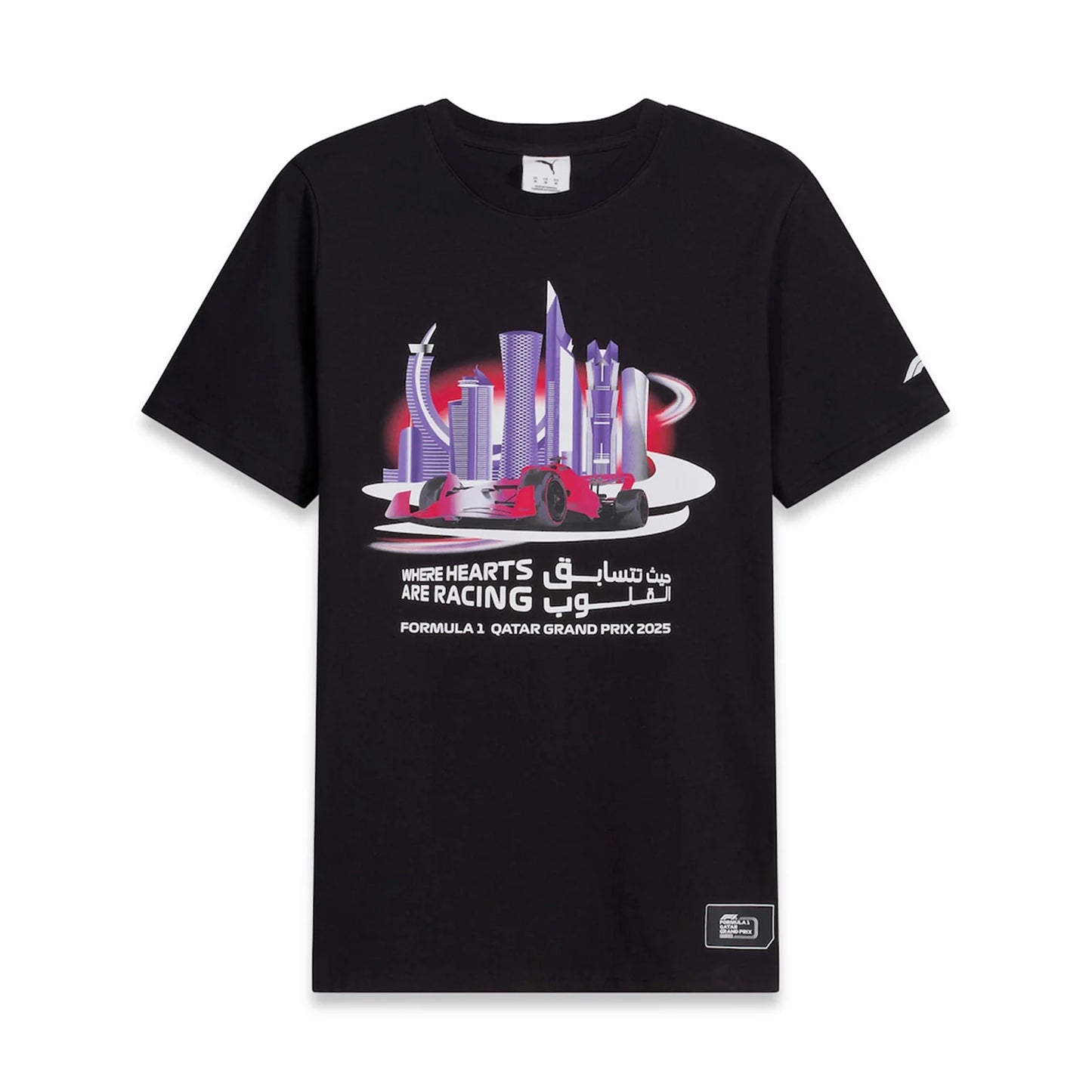 F1 Special Edition Qatar T-Shirt Adults Black 2025-Fanwear