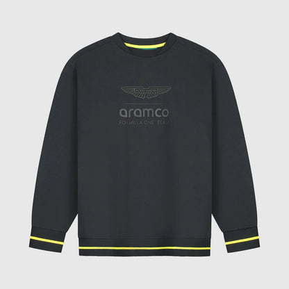 Aston Martin F1 Men's Logo Stealth Crew Sweat 2026 - Fanwear