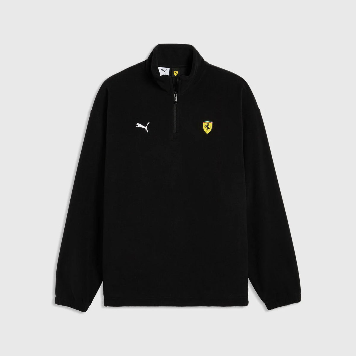 Scuderia Ferrari Men's 1/4 Zip Hoodie Black 2026 - Fanwear