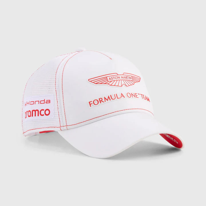 Aston Martin F1 Special Edition Lance Stroll Trucker Cap White 2026