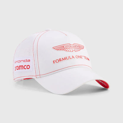 Aston Martin F1 Special Edition Lance Stroll Trucker Cap White 2026
