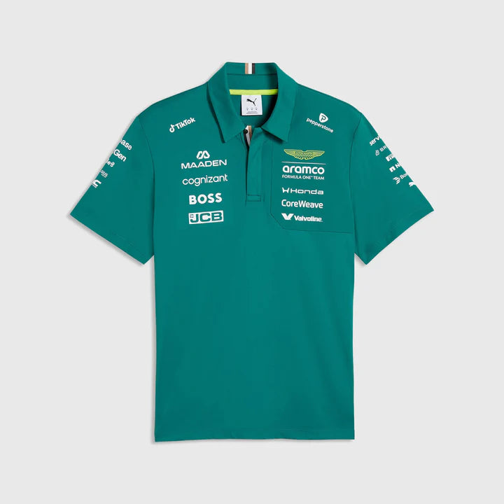 Aston Martin F1 Kids Polo Green Lux 2026 - RP Teamwear