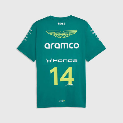 Aston Martin F1 Fernando Alonso Team T-Shirt Green 2026 - RP Teamwear