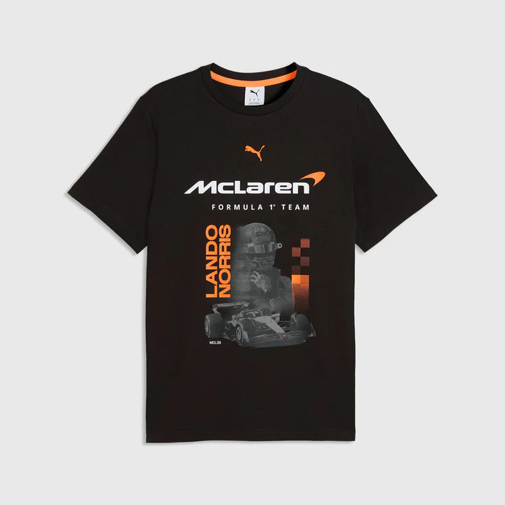 Mclaren Men's Lando Norris T-Shirt Black 2026 - Fanwear