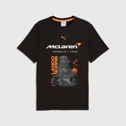 Mclaren Men's Lando Norris T-Shirt Black 2026 - Fanwear