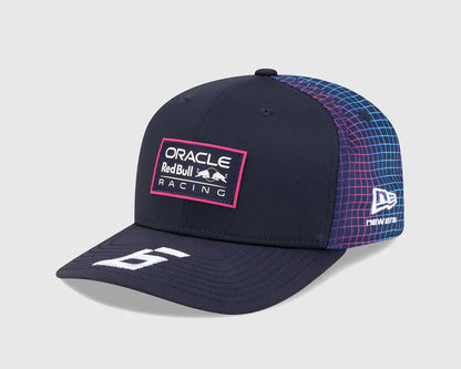 Red Bull Racing Special Edition Isack Hadjar Miami 9Seventy Cap Striped Navy 2026 - RP Teamwear
