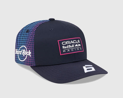 Red Bull Racing Special Edition Isack Hadjar Miami 9Seventy Cap Striped Navy 2026 - RP Teamwear