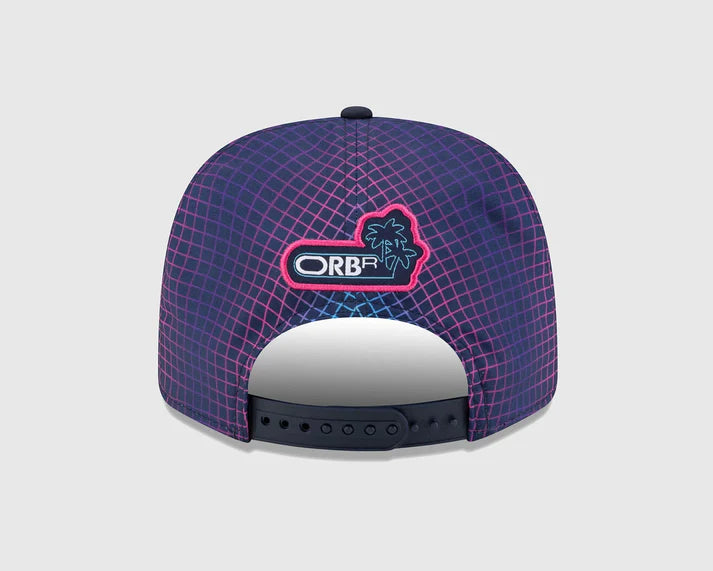 Red Bull Racing Special Edition Isack Hadjar Miami 9Seventy Cap Striped Navy 2026 - RP Teamwear