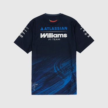 Williams Racing Team Carlos Sainz Tech T-Shirt Navy 2026-Fanwear