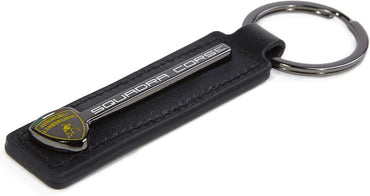 Lamborghini Leather Black Keyring