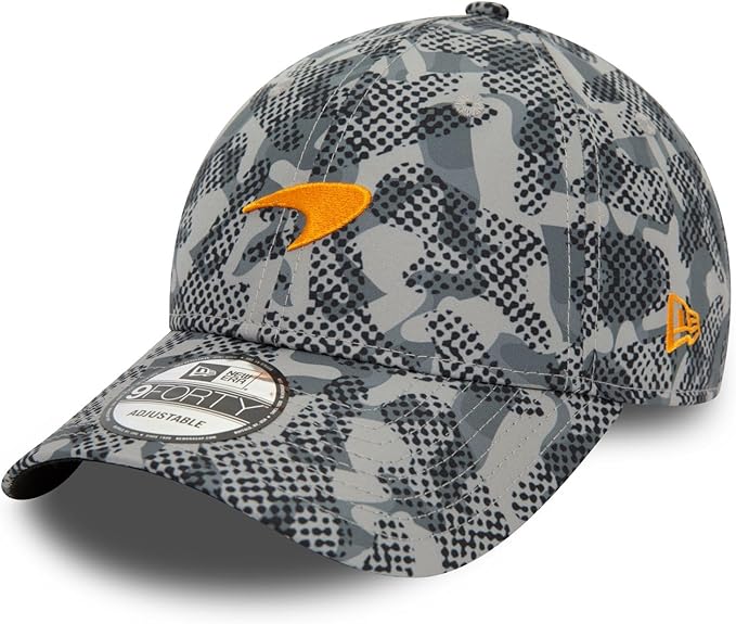 Mclaren Camo 9Forty Grey Orange Cap 2024