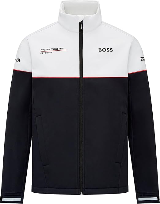 Porsche Formula E Men's Team Softshell Jacket Black 2024-RP Teamwear