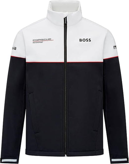 Porsche Formula E Men's Team Softshell Jacket Black 2024-RP Teamwear