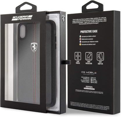 Ferrari iPhone XS Max Hard Case - Genuine Leather Heritage