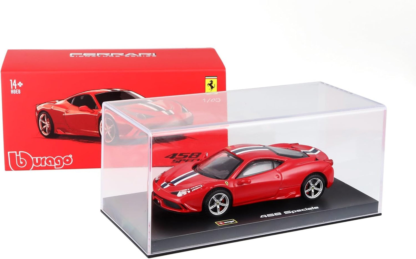 1:43 Scale Model | Ferrari 458 Speciale Red Car Burago