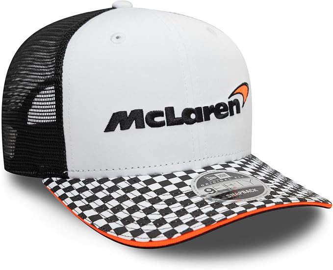 Mclaren Checkered Visor White 2025-Fanwear