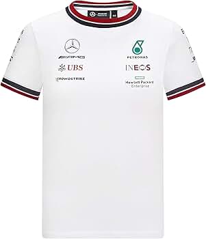 Mercedes-AMG Petronas Motorsport Men's Driver T-Shirt 2021 White-RP Teamwear