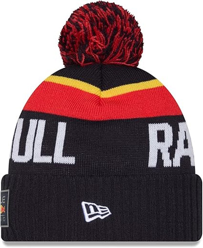 Red Bull Racing Wordmark Pom Beanie 2025-Fanwear