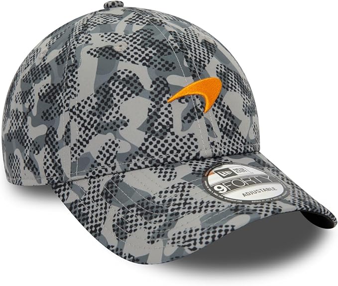 Mclaren Camo 9Forty Grey Orange Cap 2024