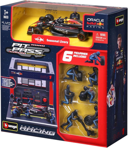 1:43 Scale Model | Red Bull Racing RB20 Max Verstappen Pit Pass Set