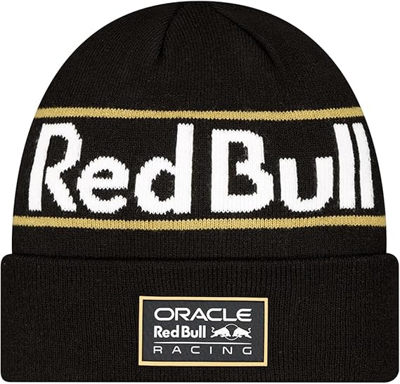 Red Bull Racing Special Edition Vegas Cuff Knitted Black Beanie 2024-RP Teamwear