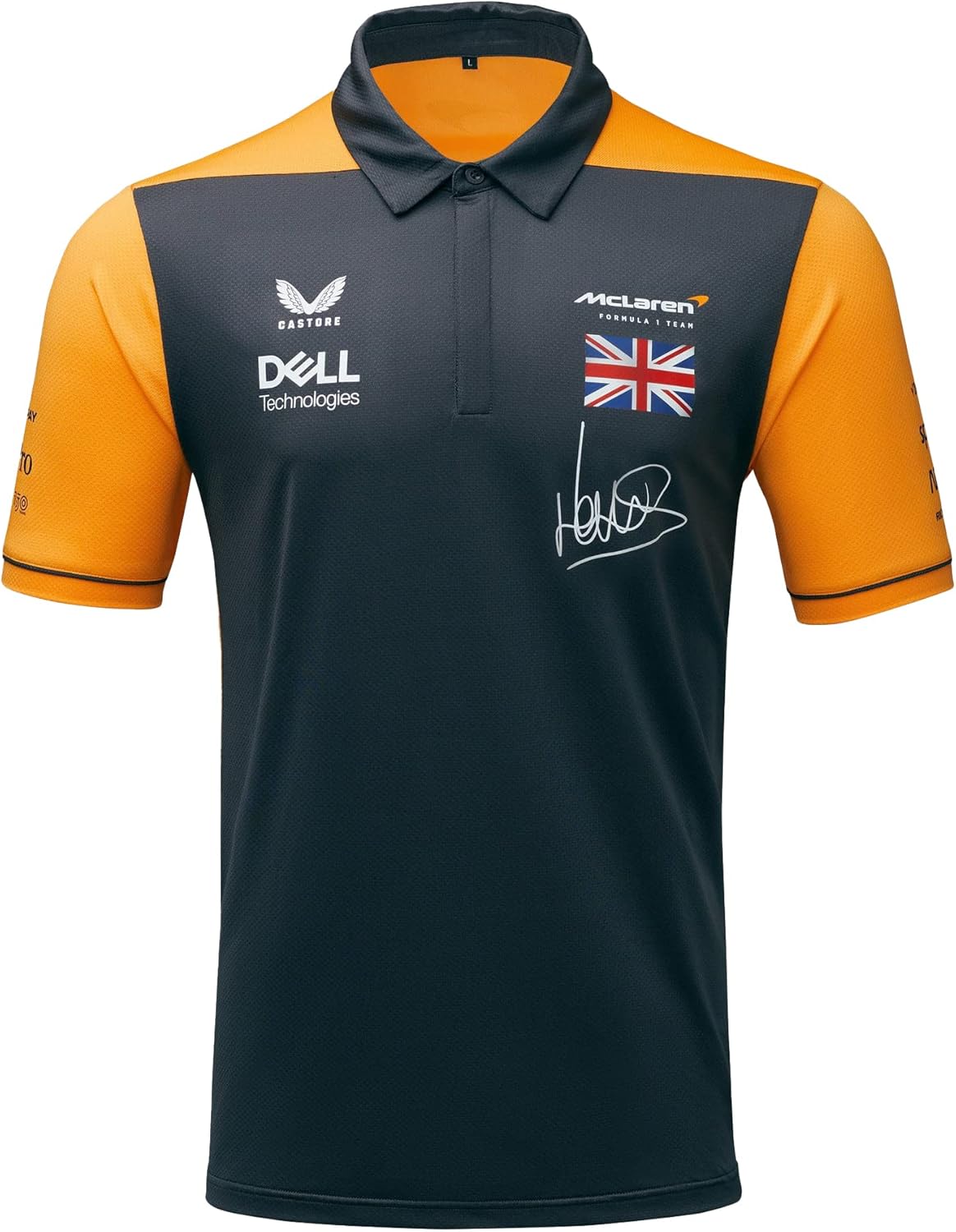 Mclaren Men's Daniel Ricciardo Driver Polo 2022 Dark Grey-RP Teamwear