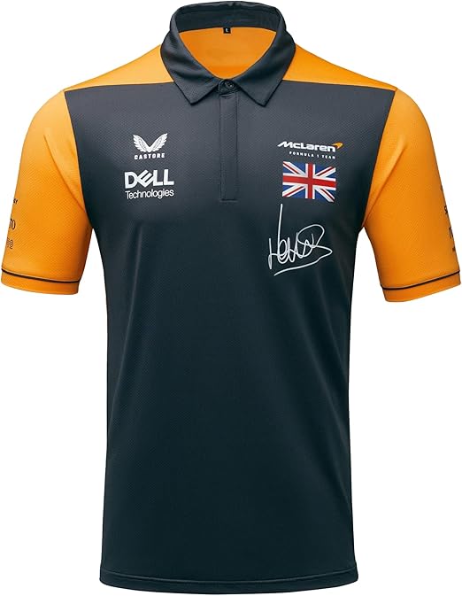 Mclaren Kids Polo Lando Norris Anthracite 2022-RP Teamwear